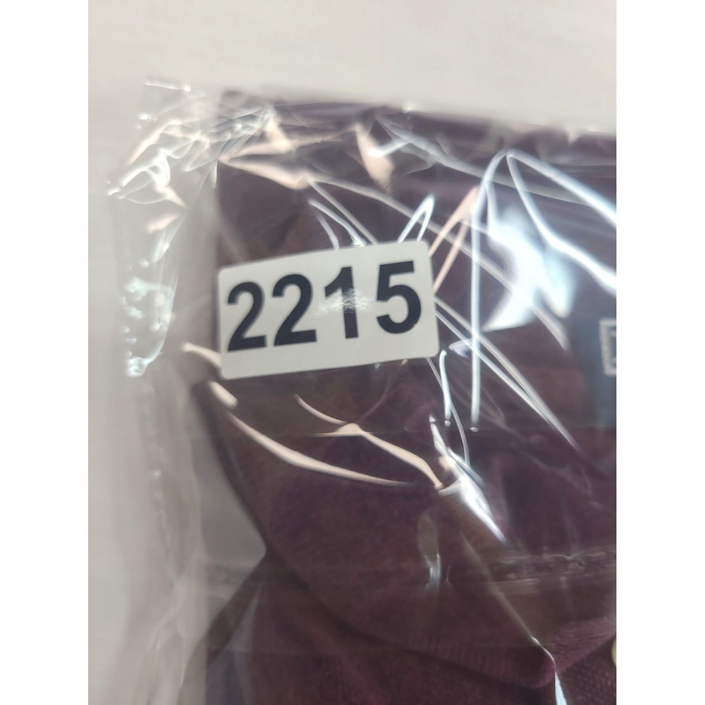 Polo Ralph Lauren Polo Shirt M Burgundy Long Sleeve Pique Cotton Classic Pony - Picture 7 of 7